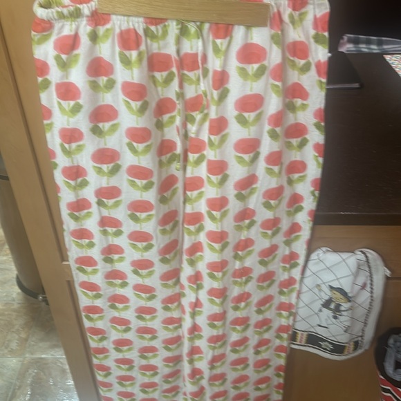 Garnet Hill Made in Poland with German organic cotton  2 pieces robe and pants - Picture 10 of 10